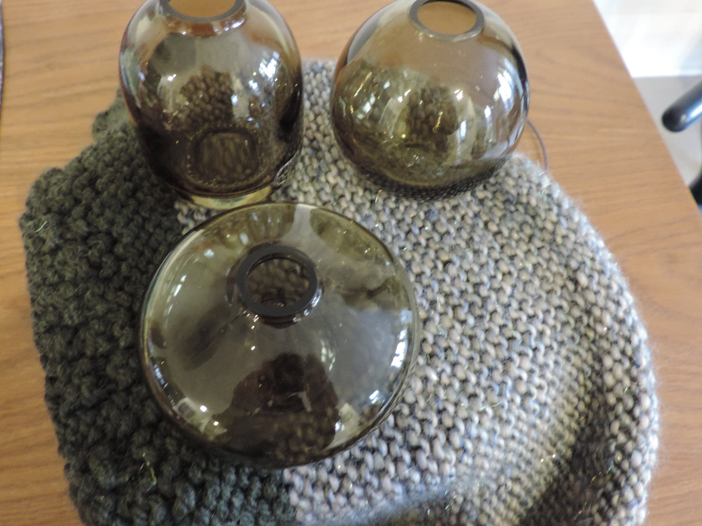 Small Bud Vase: Moss Green Home. Finally