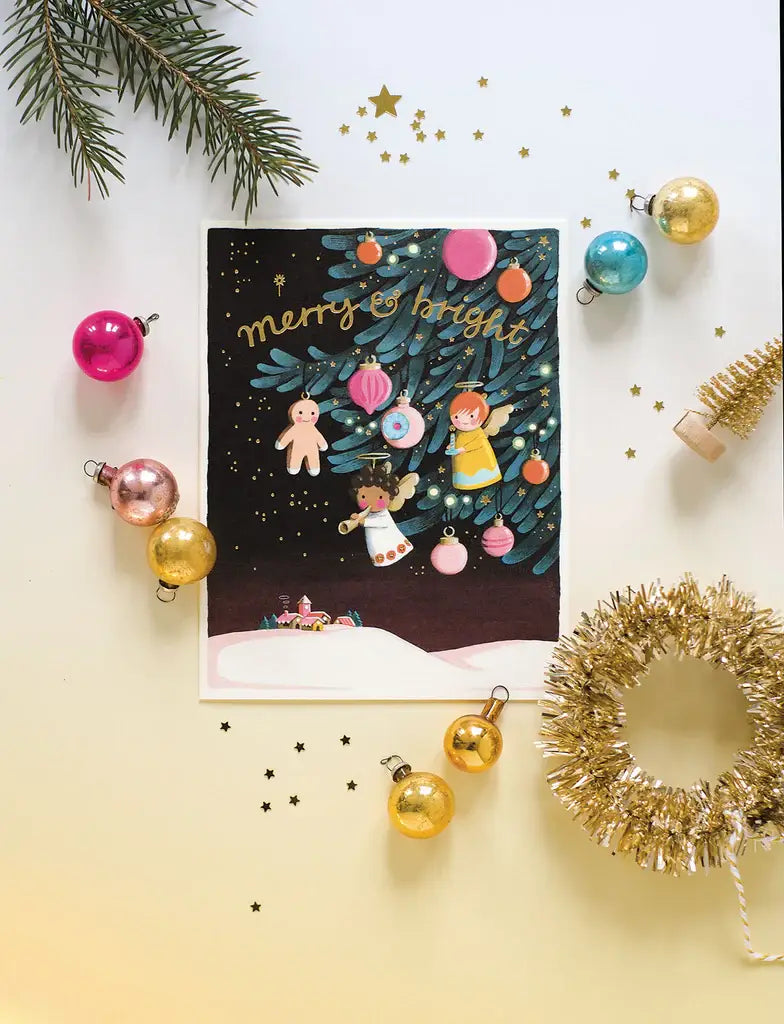 Angel Ornaments Greeting Card JooJoo Paper