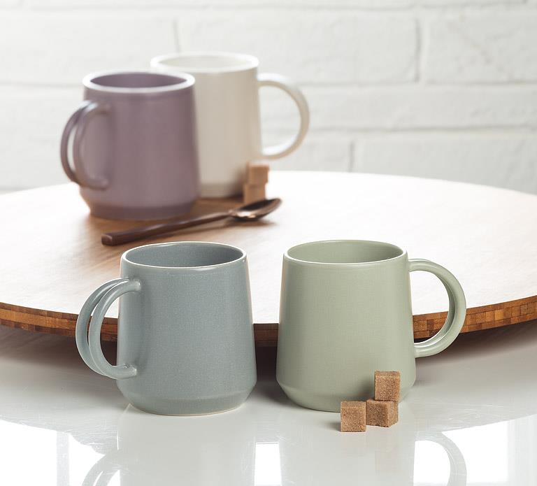 Double Handle Mug: Lavender