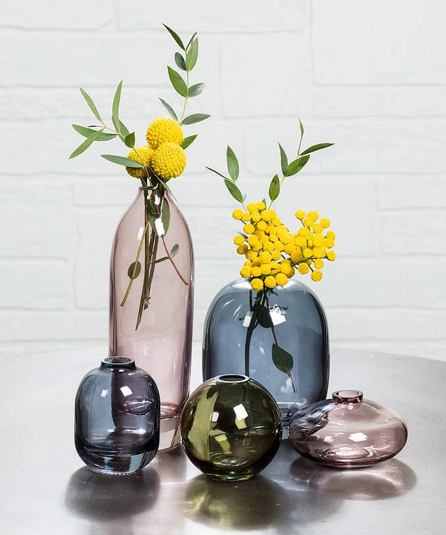 Small Bud Vase: Nordic Sea Blue Home. Finally