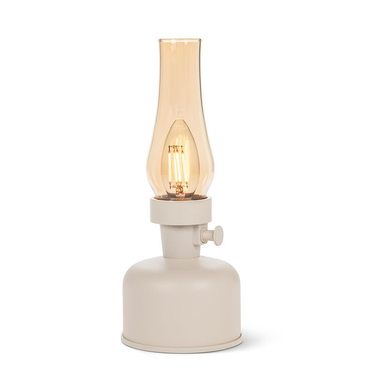 Lantern LED Lamp with Chimney: Ivory