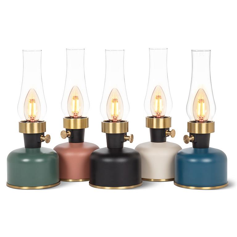 Lantern LED Lamp with Chimney: Terracotta