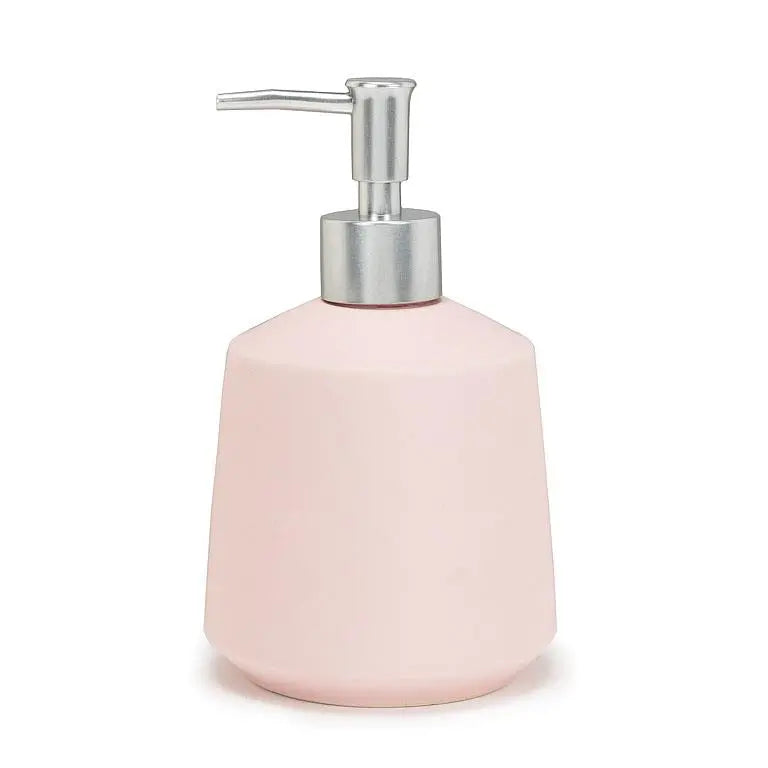 Stoneware Soap/Lotion Dispenser: Pink Home.Finally