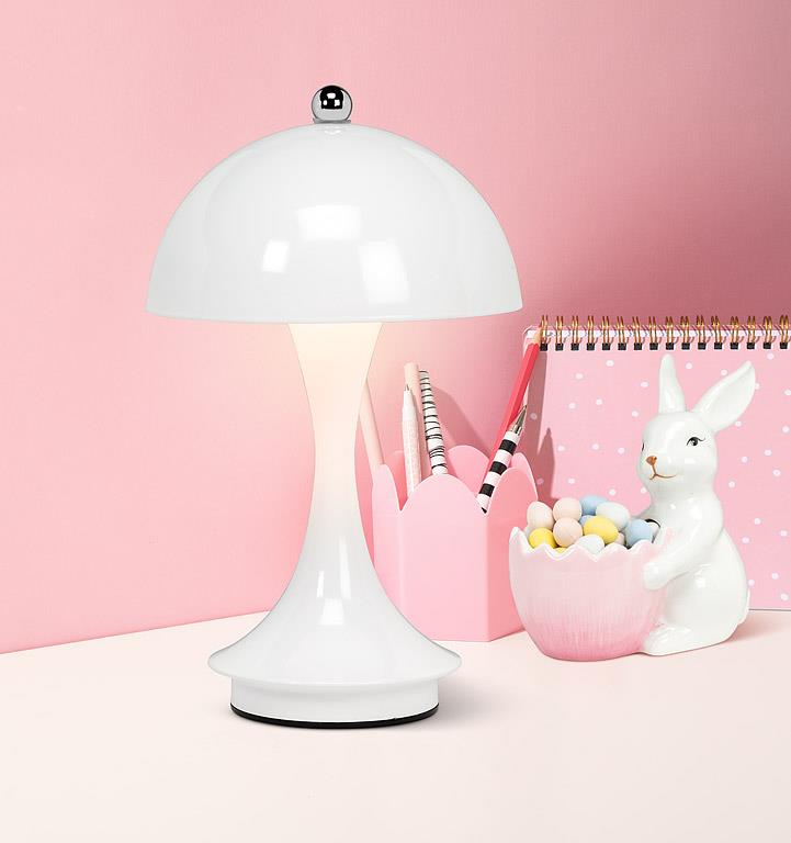 Portable Dome Shade LED Lamp (white)