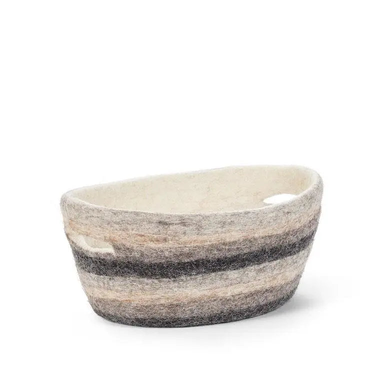 Felted Oval Basket Home.Finally