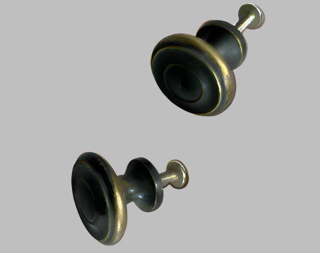 Vintage Brushed Copper Button Knobs Hunted & Gathered