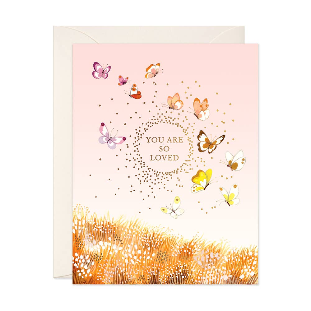 You Are So Loved Greeting Card: Butterfly JooJoo Paper