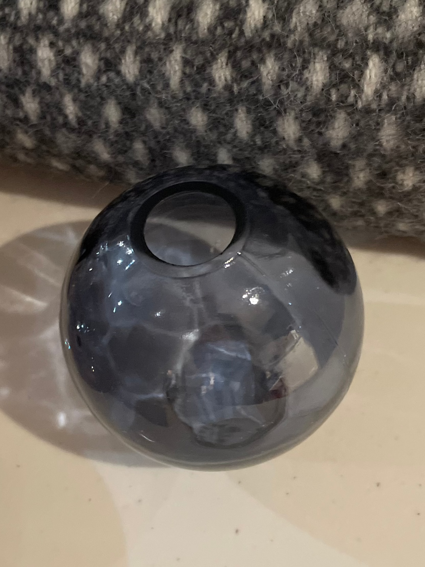 Small Bud Vase: Nordic Sea Blue Home. Finally