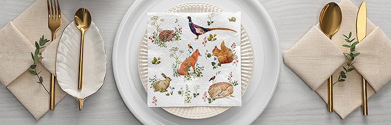 Wild Forest Animals Napkins-20Pk Home. Finally