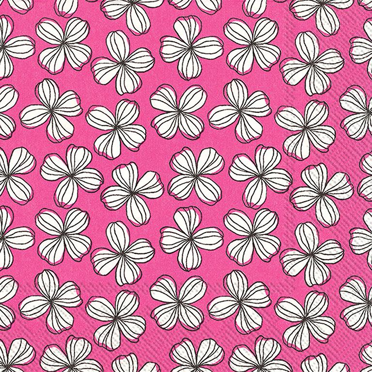 Graphic Flower Napkin Home. Finally