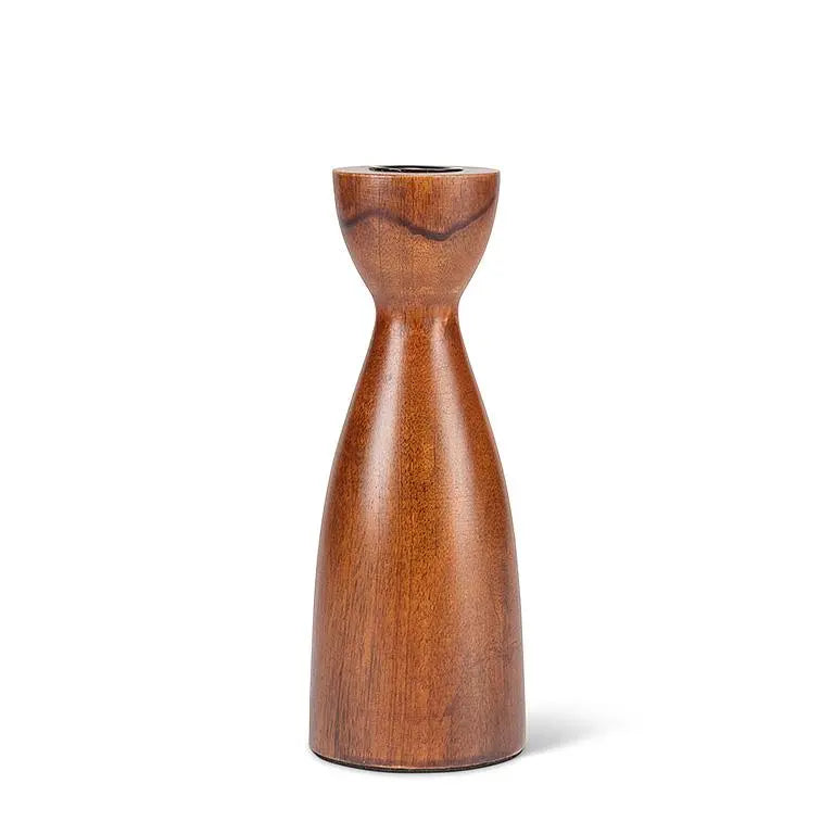Curvy Wooden Candle Holder Home.Finally