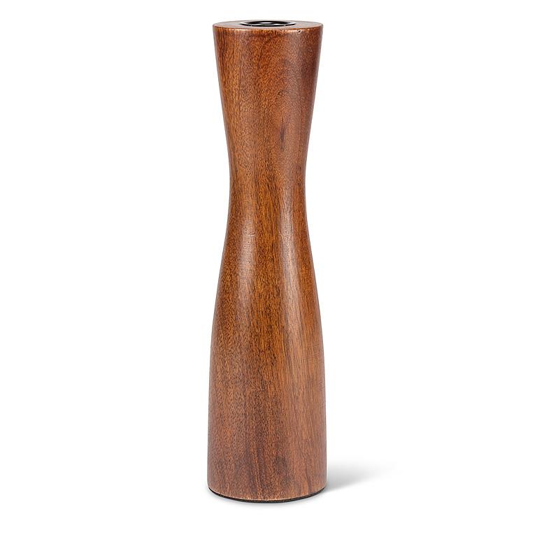 Curvy Wooden Candle Holder: Large Home.Finally