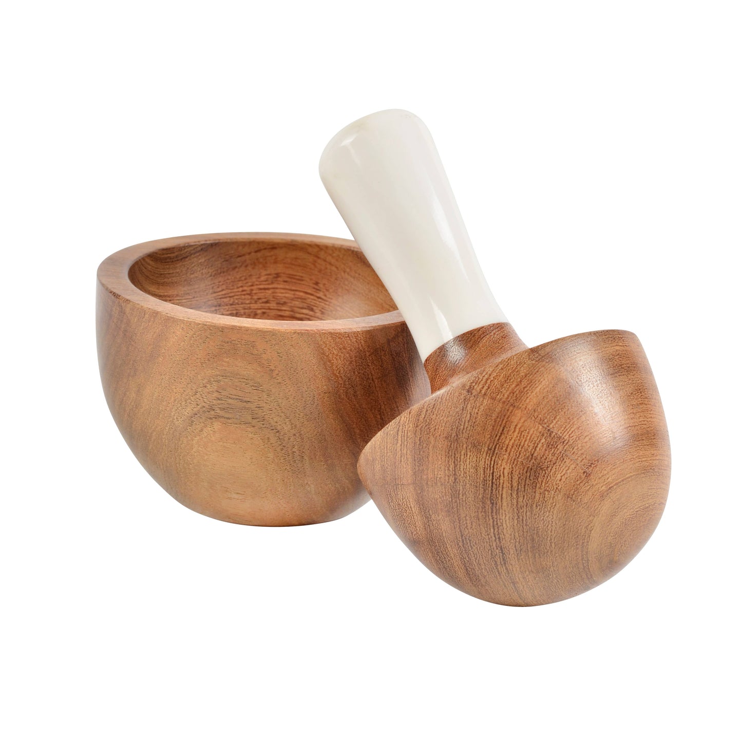 Wooden Mortar & Pestle Home. Finally