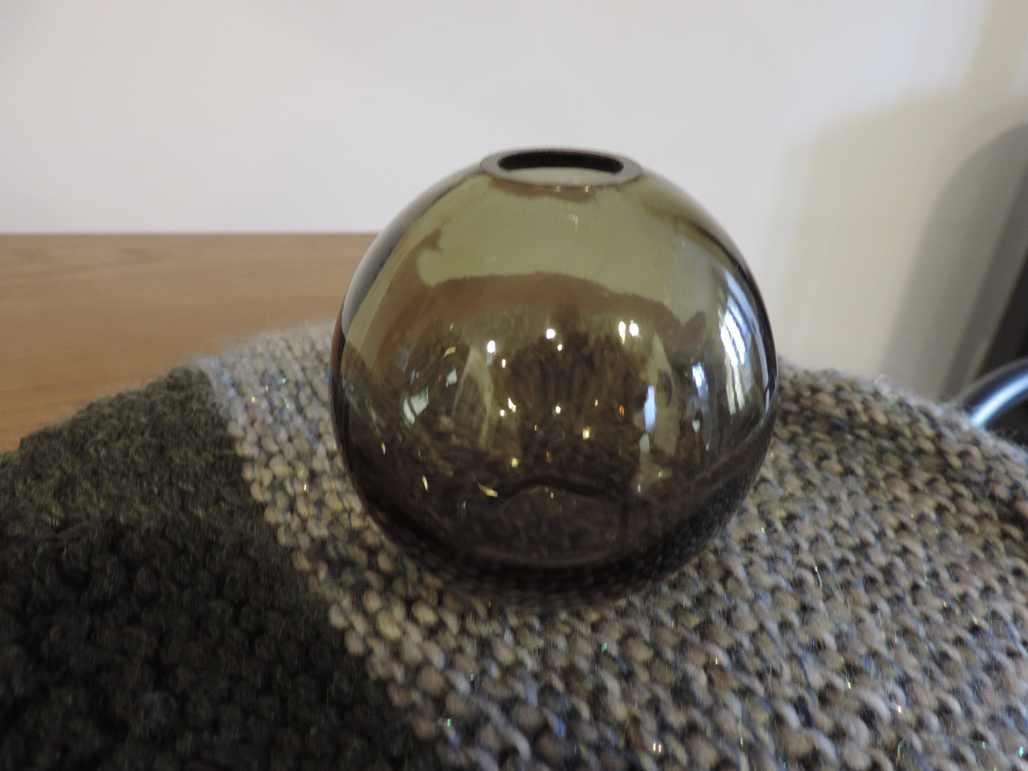 Small Bud Vase: Moss Green Home. Finally