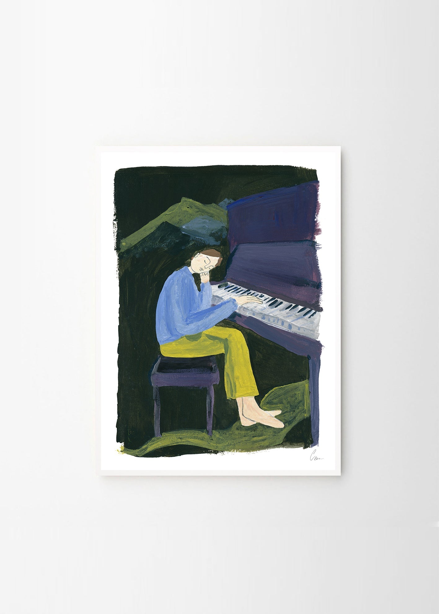 Hania at the Piano Print by Clara Schicketanz The Poster Club