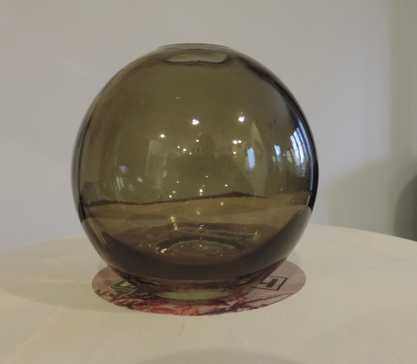 Small Bud Vase: Moss Green Home. Finally