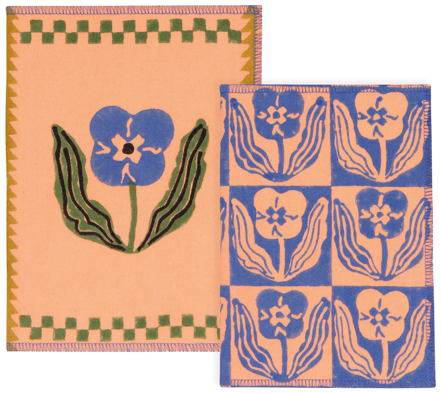 Teppi Block Print Notebooks Set of 2 Home. Finally