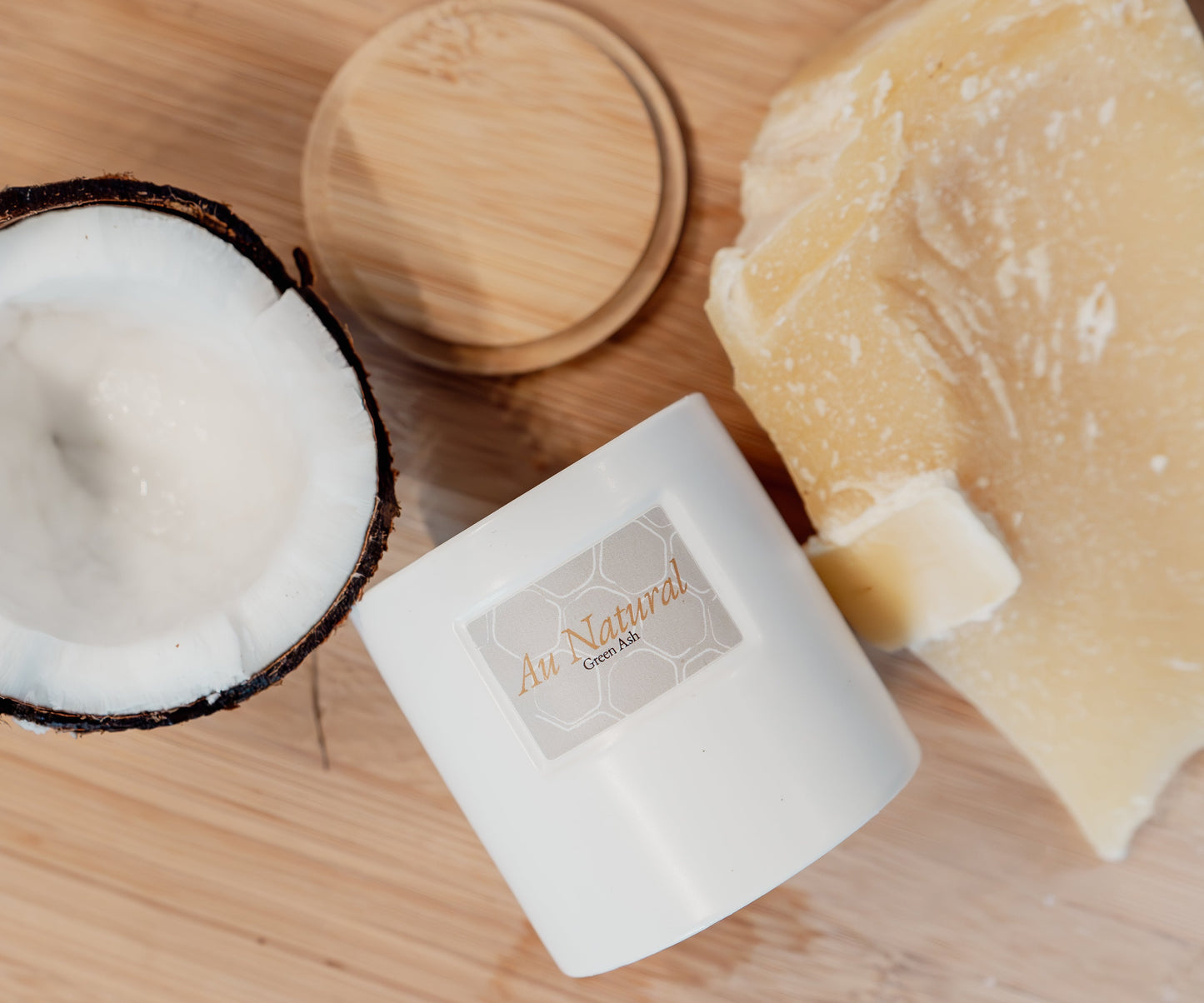 The Au Natural- Unscented Candle Green Ash