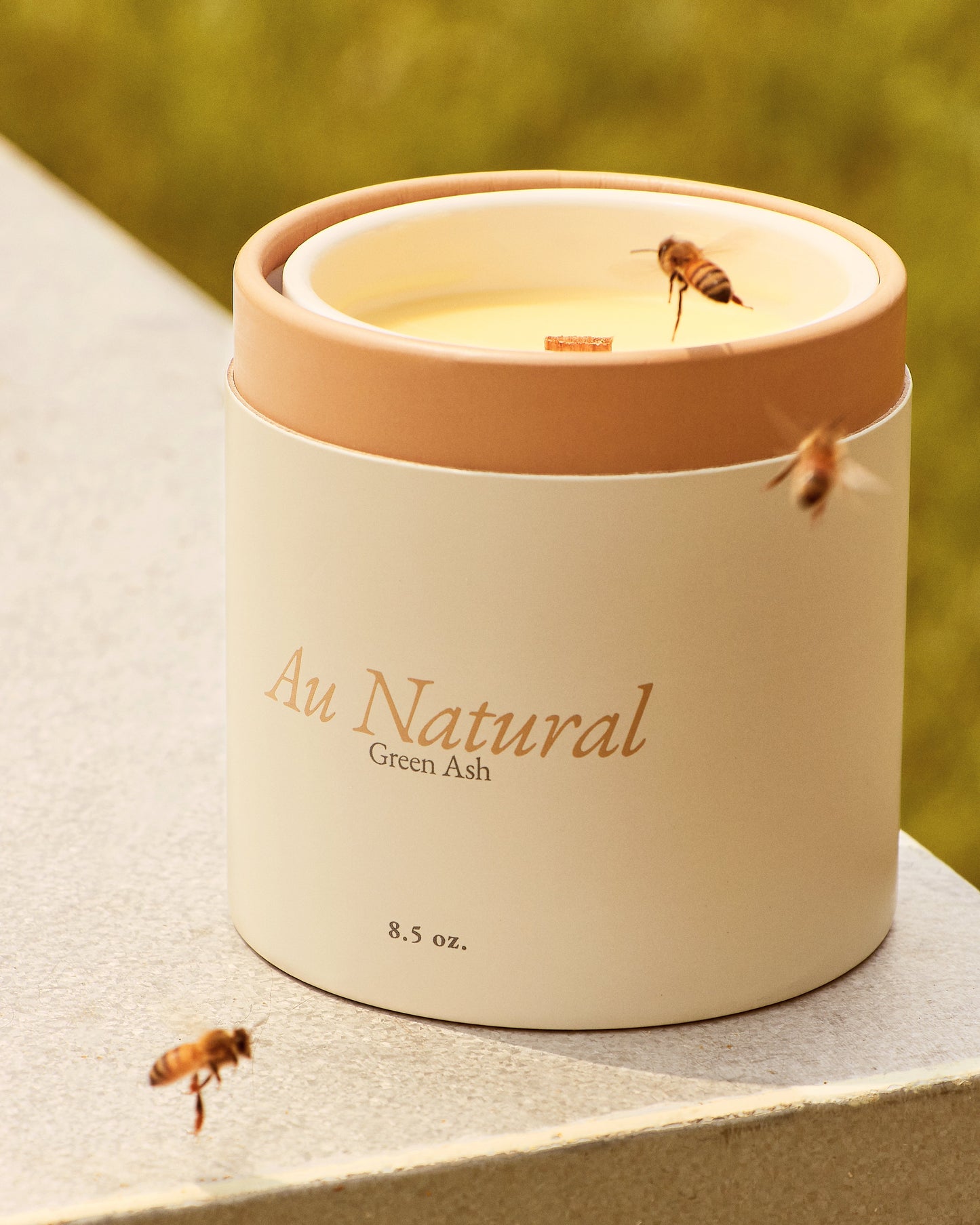 The Au Natural- Unscented Candle Green Ash