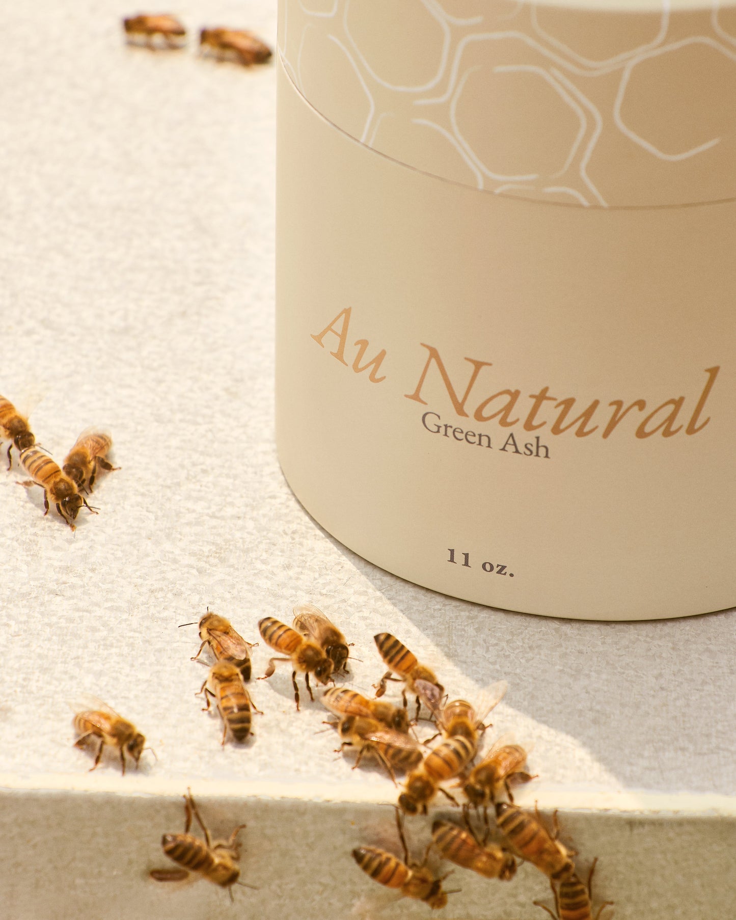 The Au Natural- Unscented Candle Green Ash