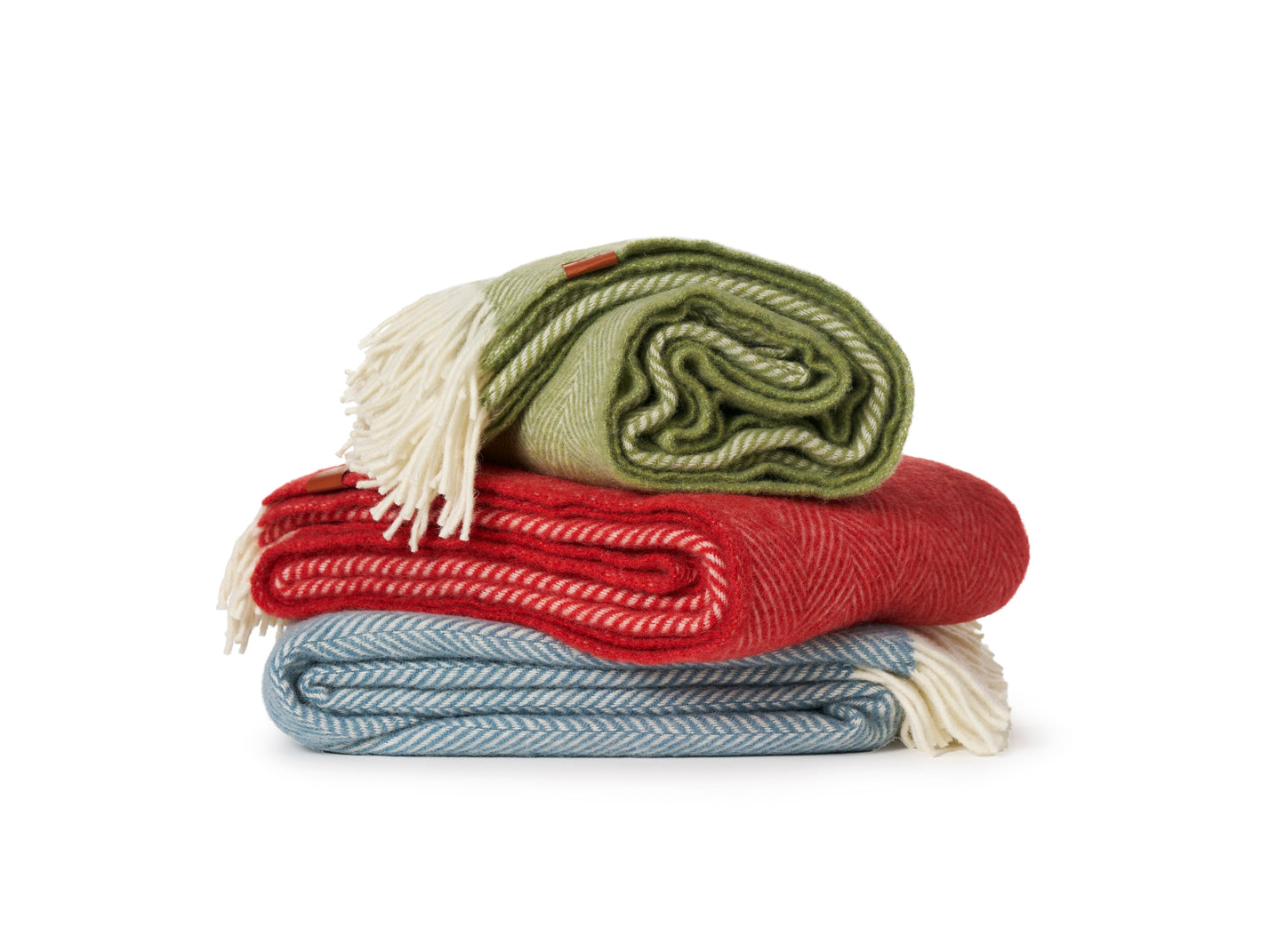 Klippan Herringbone Throw Cloudy Blue Klippan