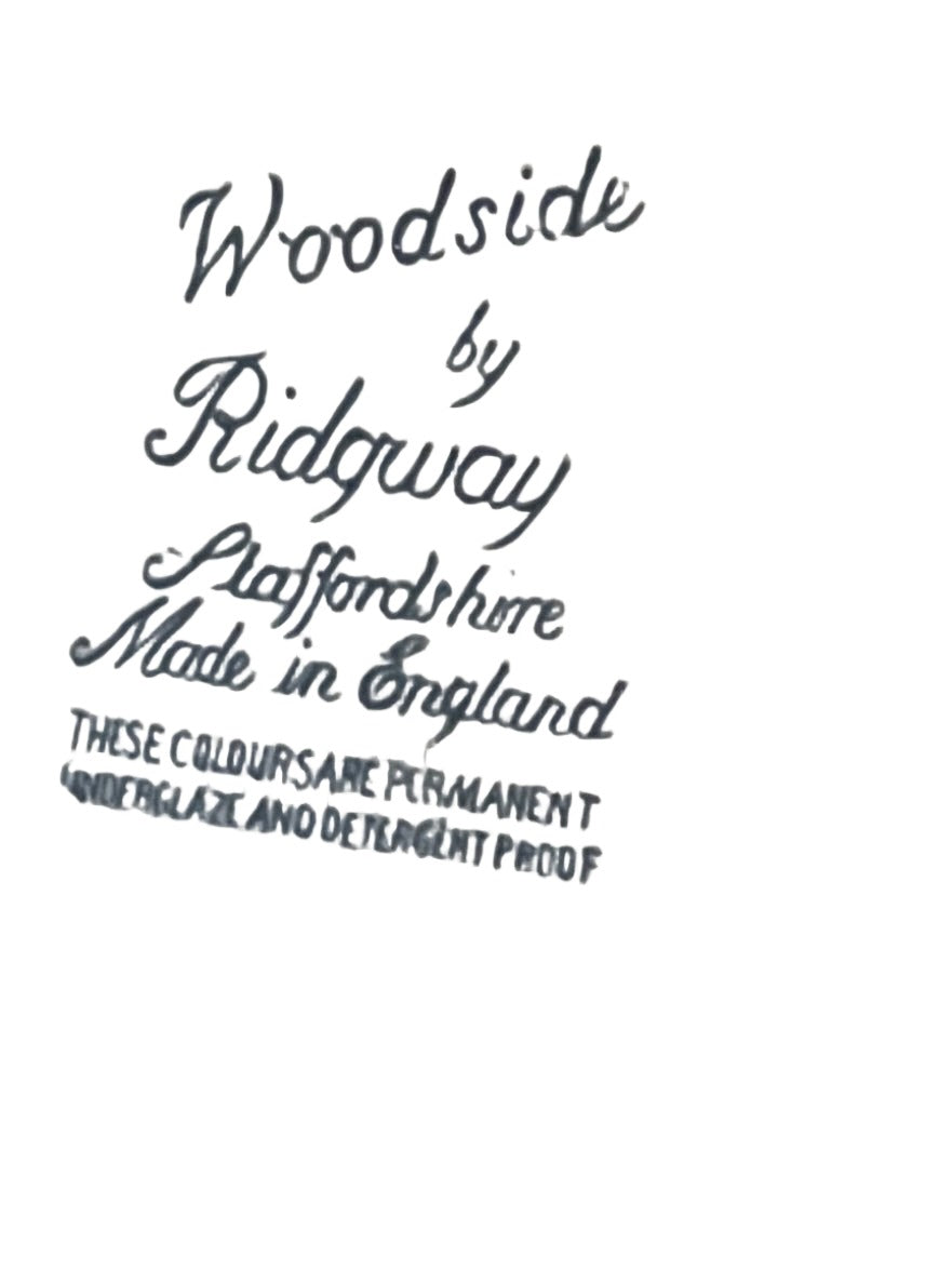 Vintage White and Blue Serving Platter | Woodside by Ridgeway White Hunted & Gathered