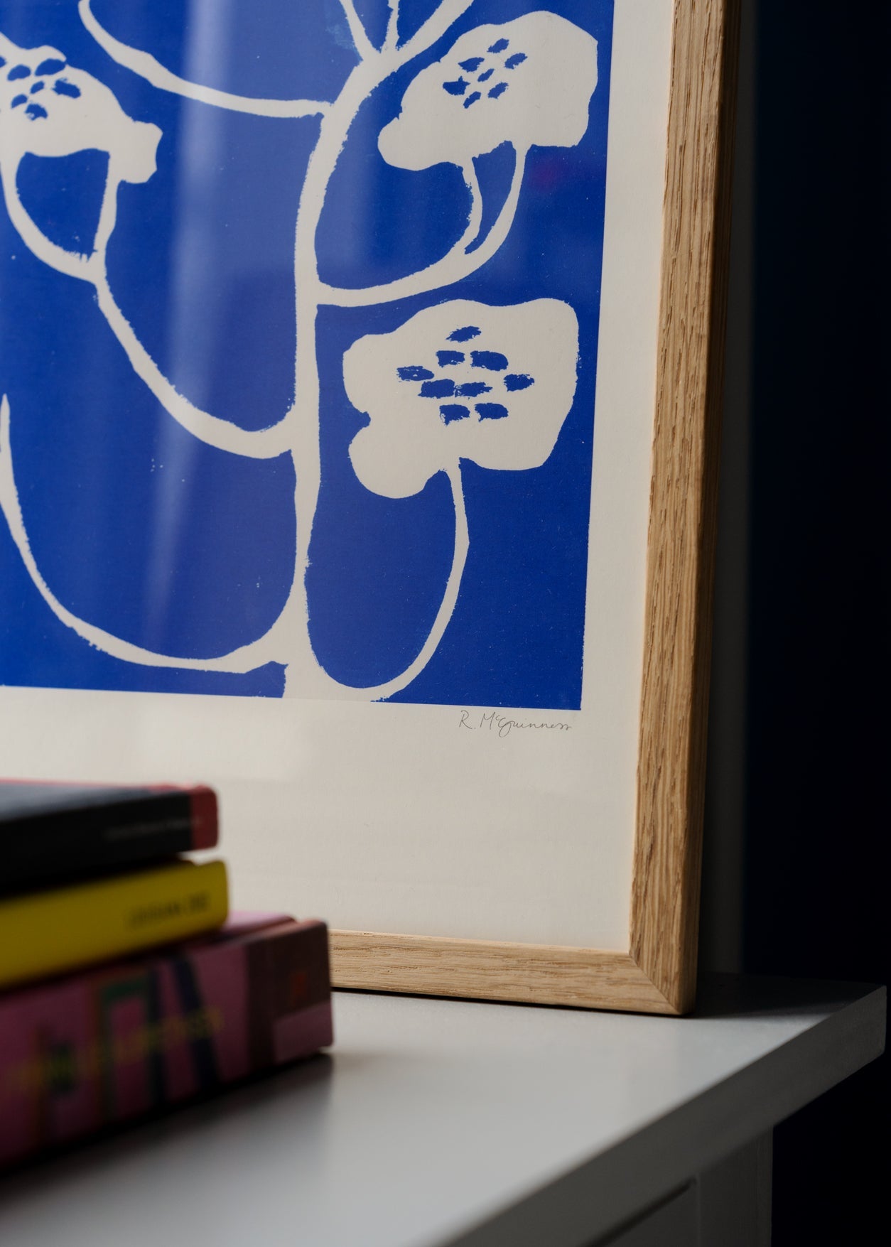 Blue Flower Print by Rosie McGuinness The Poster Club