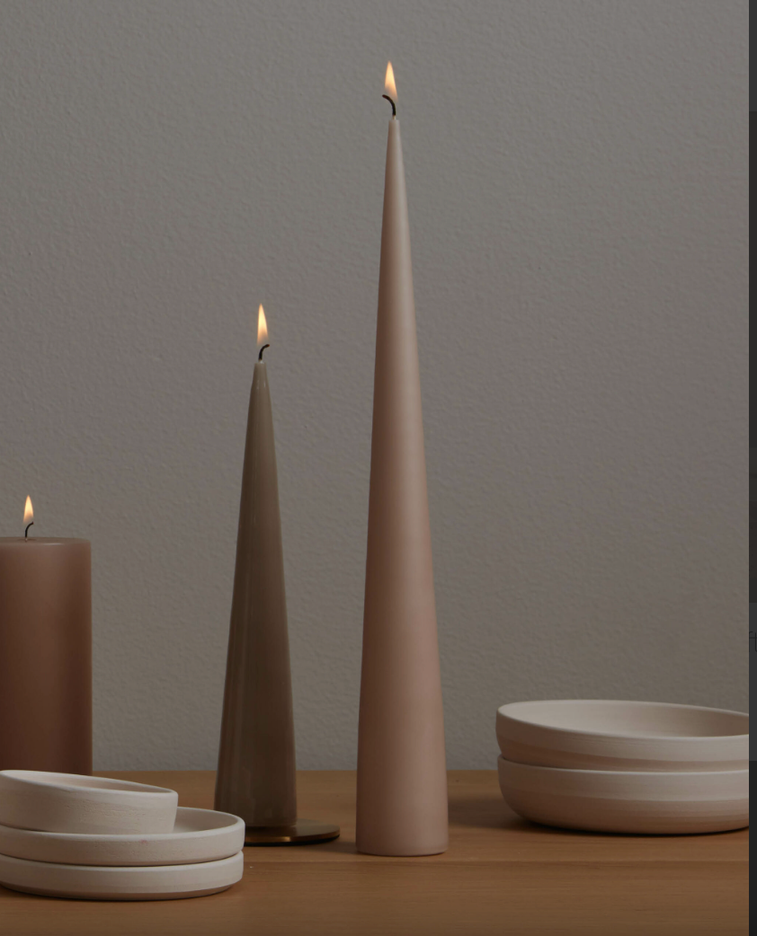 Ester & Erik Cone Candle: Muted Mauve Ester & Erik
