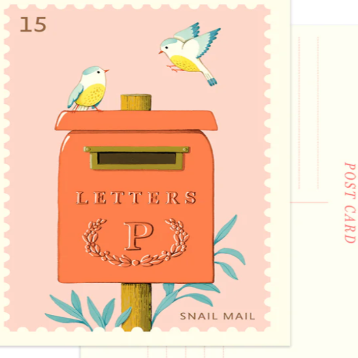 Mailbox Birds Post Card JooJoo Paper