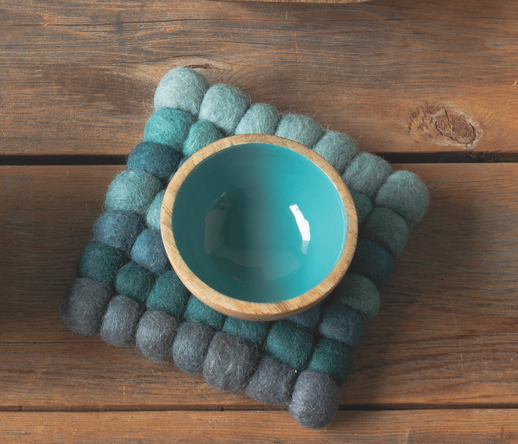 Lagoon Mango Wood Mini Bowl Danica Heirloom