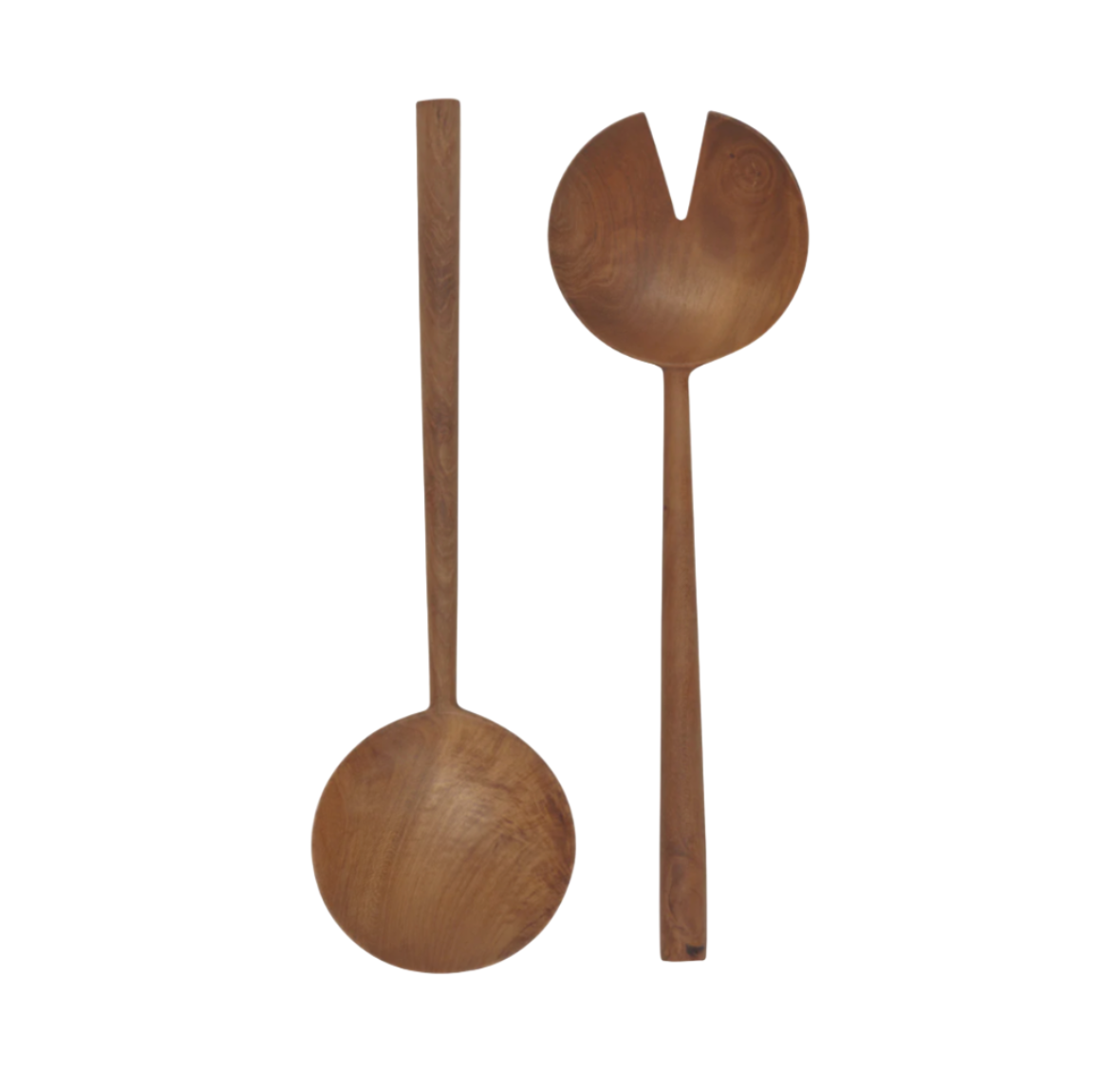 Teak Wood Round Salad Servers (Set of 2) Home. Finally