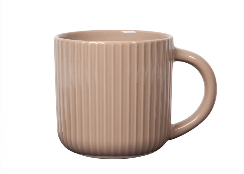 Grand Fluted Mug: Driftwood Home. Finally