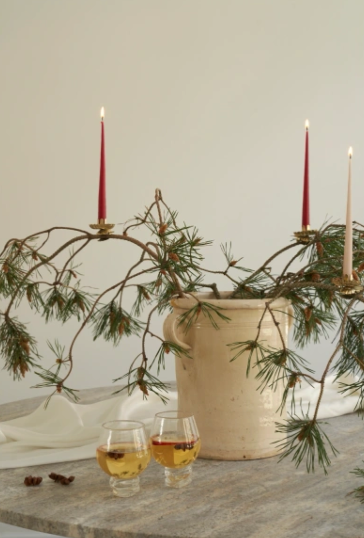 Ester & Erik Taper Candle (set of 2): Winter Berry