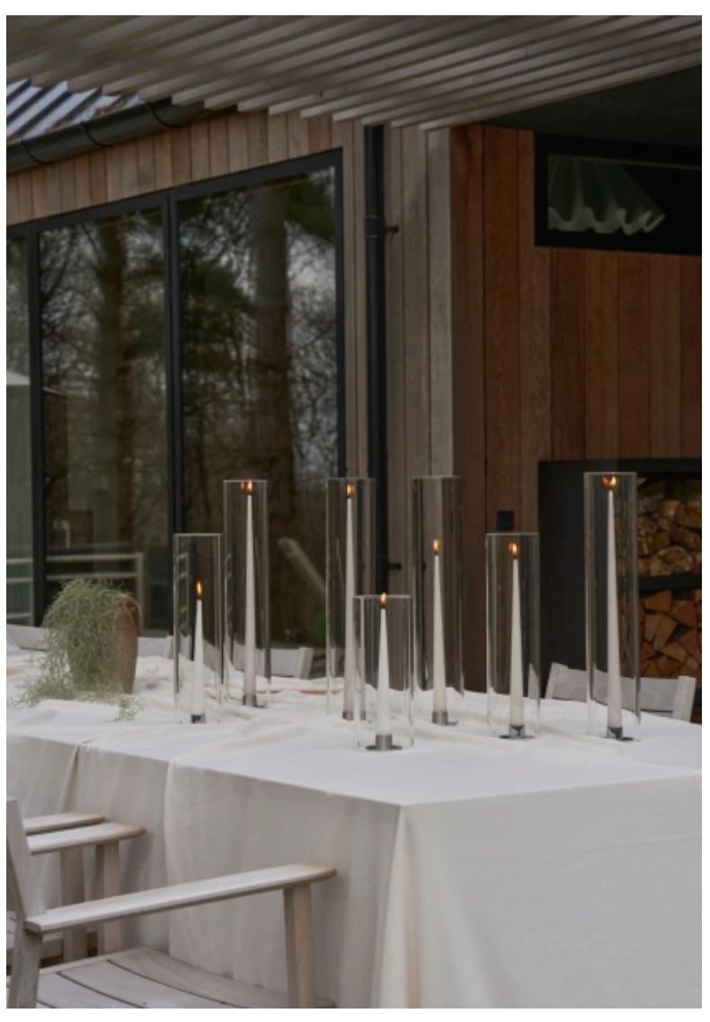 Ester & Erik Taper Candle (set of 2): Silky