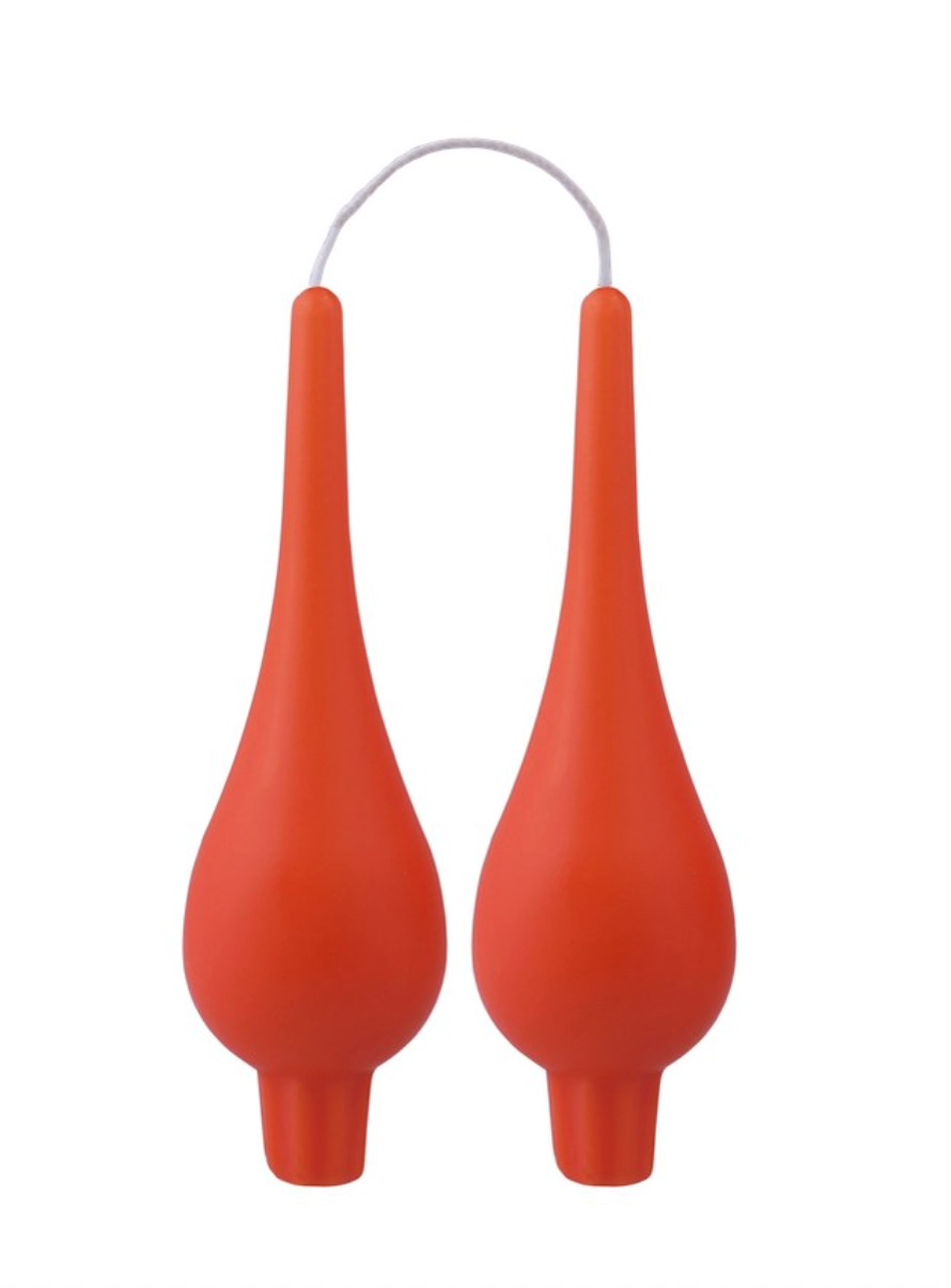 Danish Drop Candle: Orange