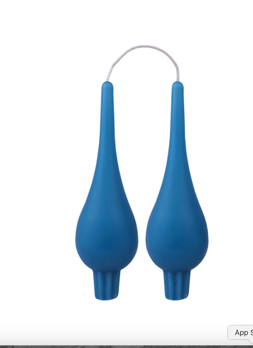 Danish Drop Candle: turquoise