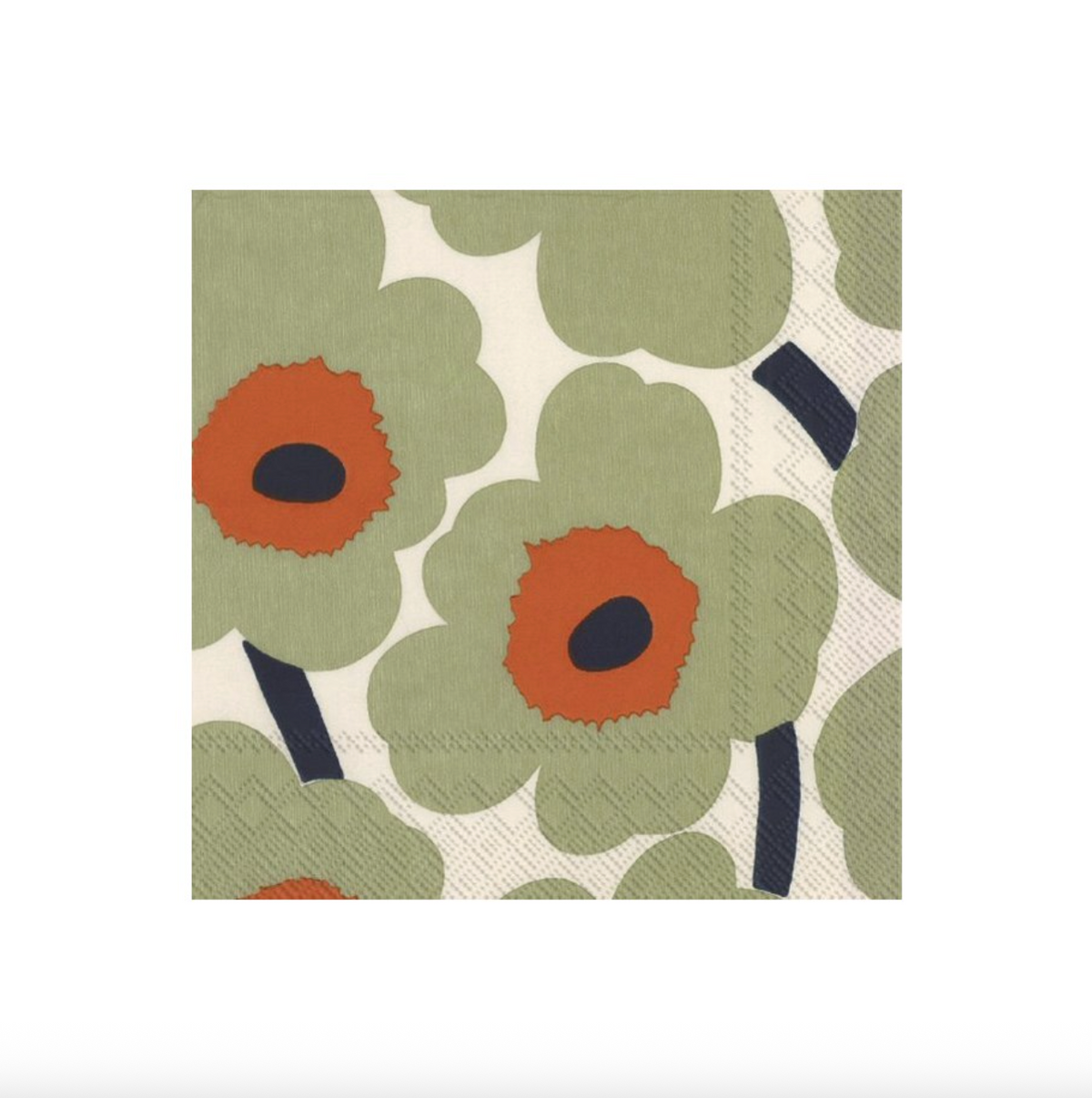 Marimekko Cocktail Napkin UNIKKO cream orange