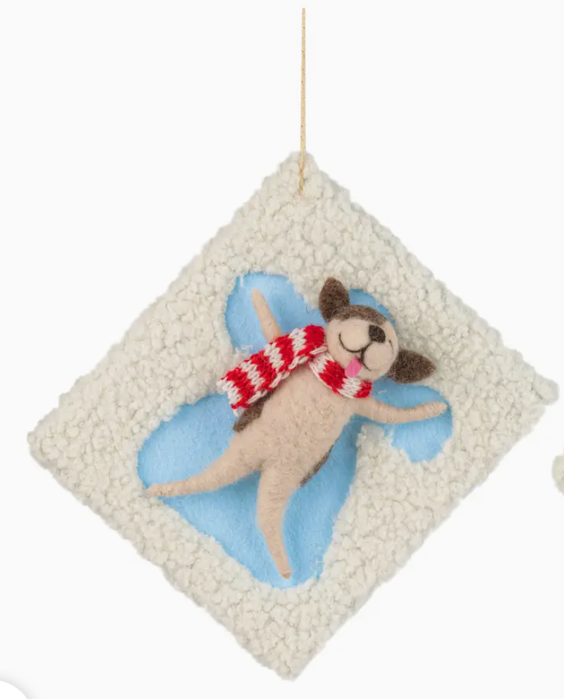 Snow Angel Holiday Ornament Home. Finally