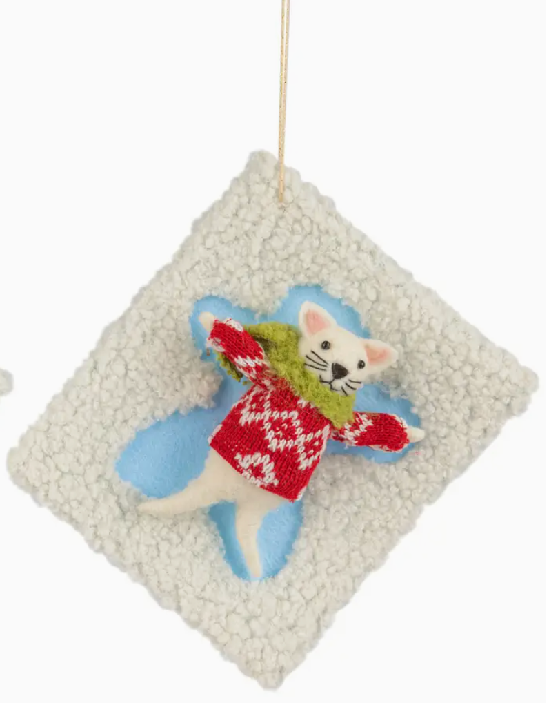 Snow Angel Holiday Ornament Home. Finally
