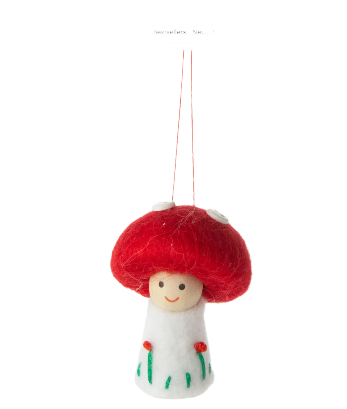Felt Little Child Mushroom Ornament Home. Finally