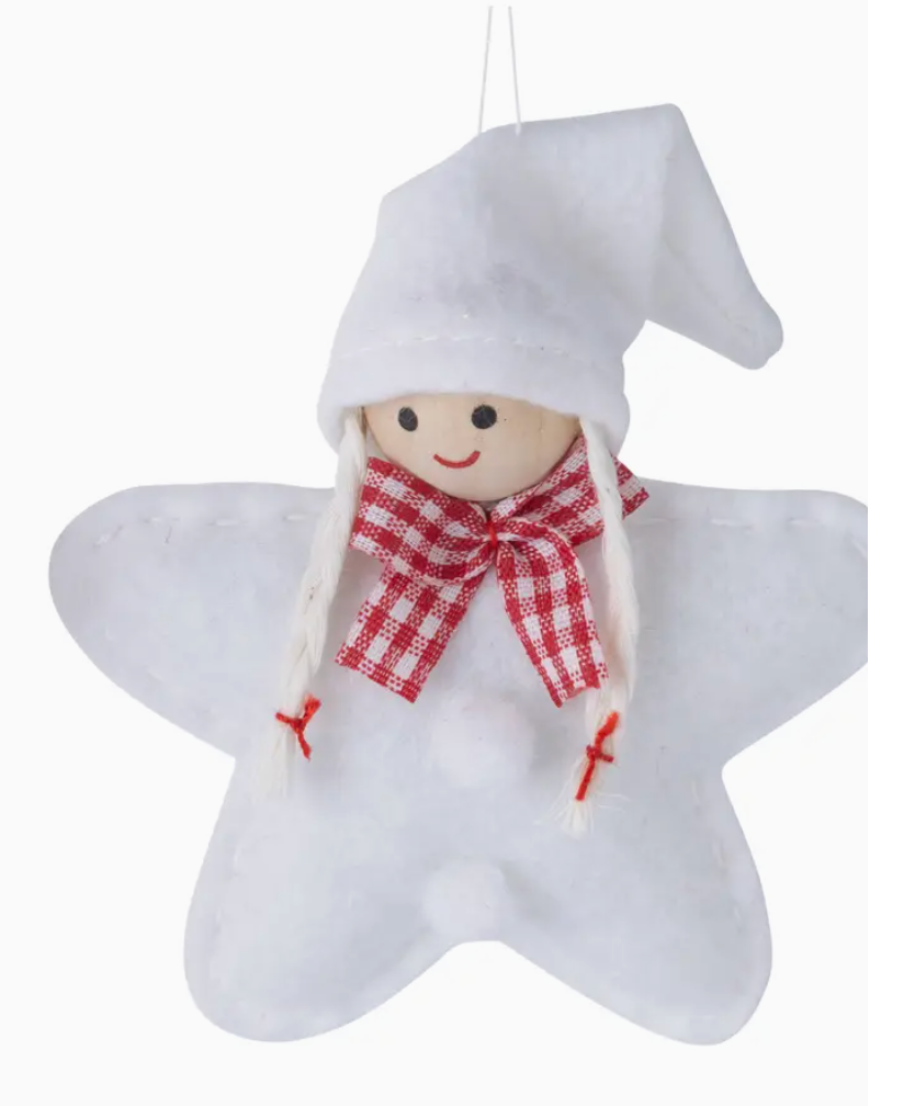 Scandinavian Felt Star Children Ornaments Home. Finally
