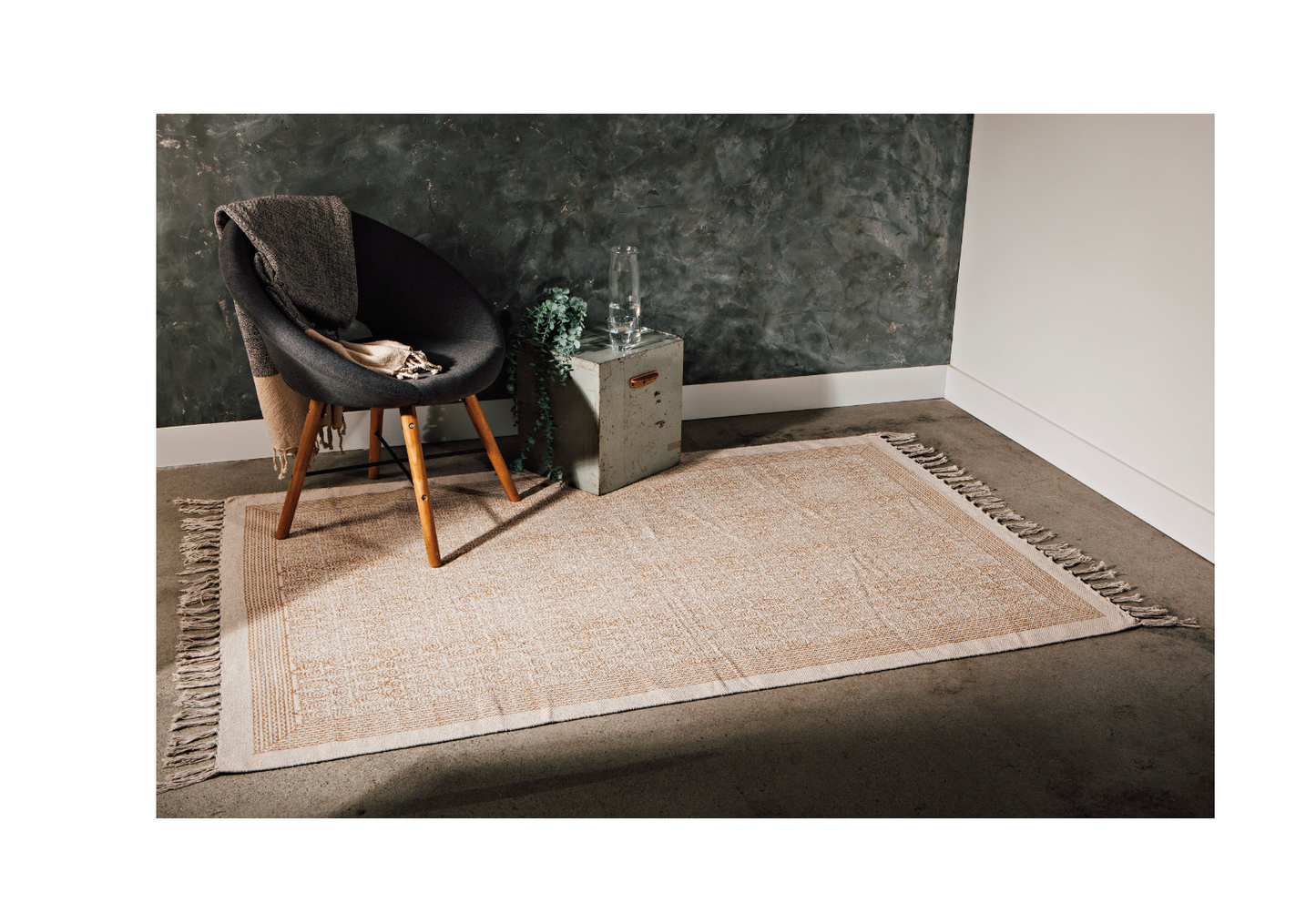 Block Print Gilt Rug Danica Heirloom