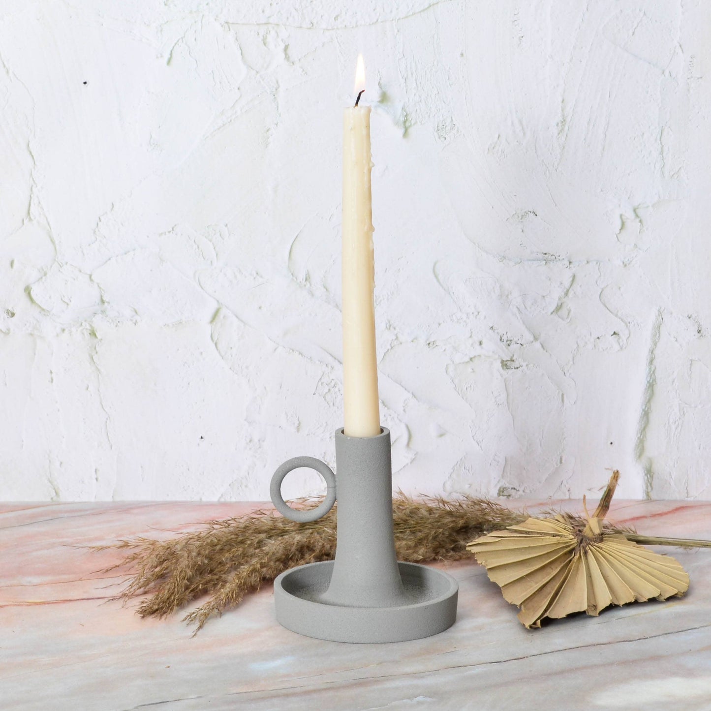Rough Metal Candleholder: grey Home. Finally