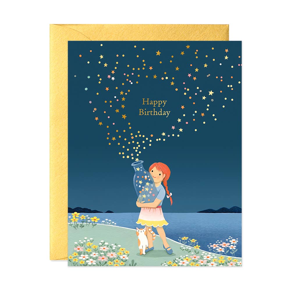 Star Bottle Birthday Greeting Card JooJoo Paper