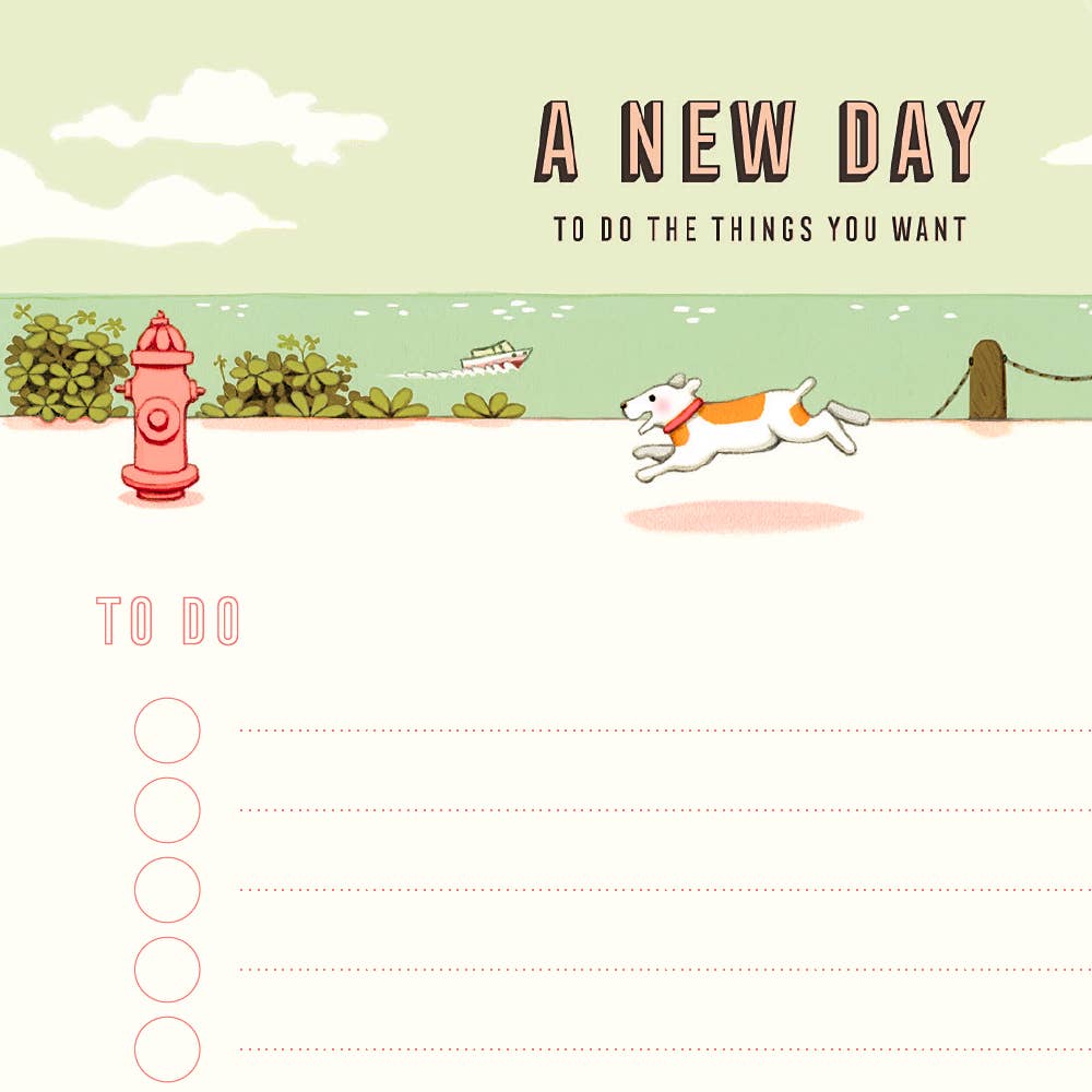 To do List Notepad - Happy Puppy JooJoo Paper