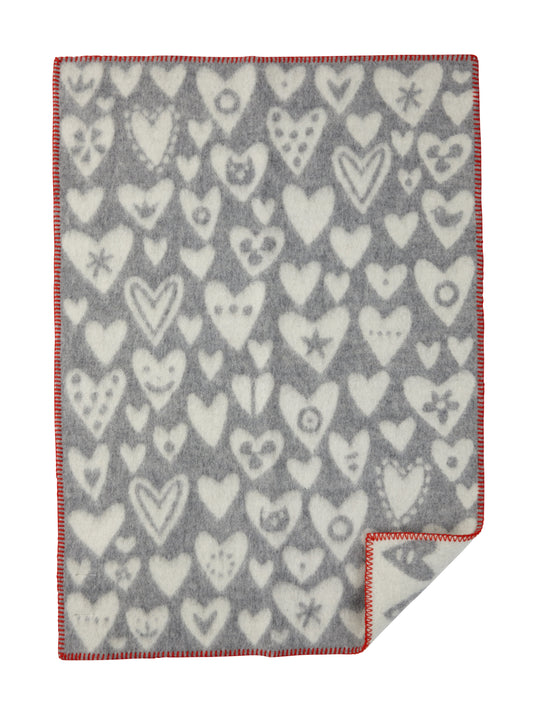 Klippan: Heart Small Blanket by Bengt & Lotta Klippan