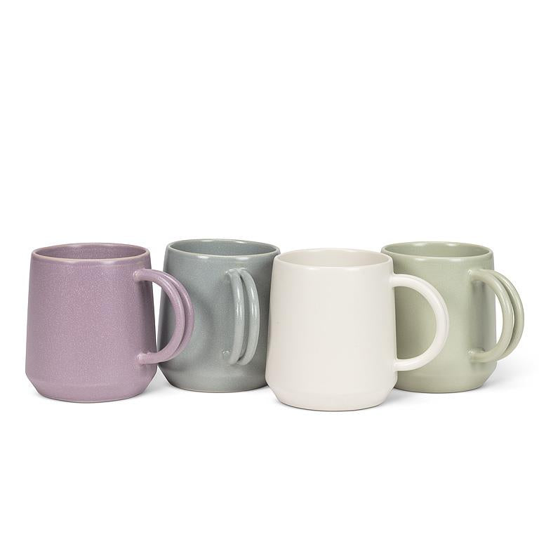 Double Handle Mug: Lavender