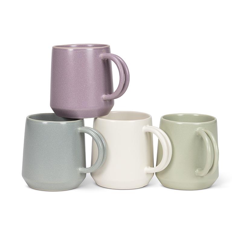 Double Handle Mug: Lavender