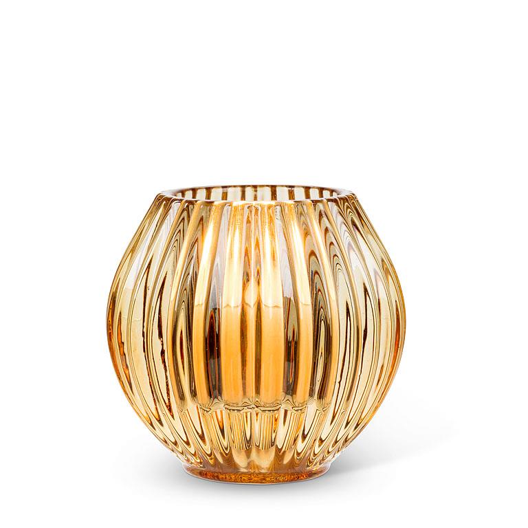 Reversible Ball Taper/Votive Holder: Amber