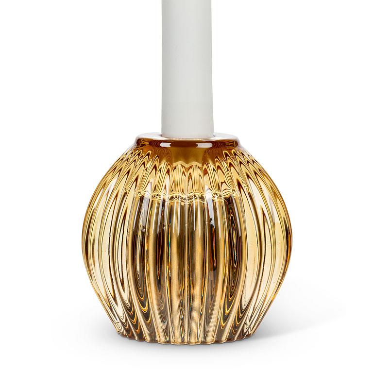 Reversible Ball Taper/Votive Holder: Amber